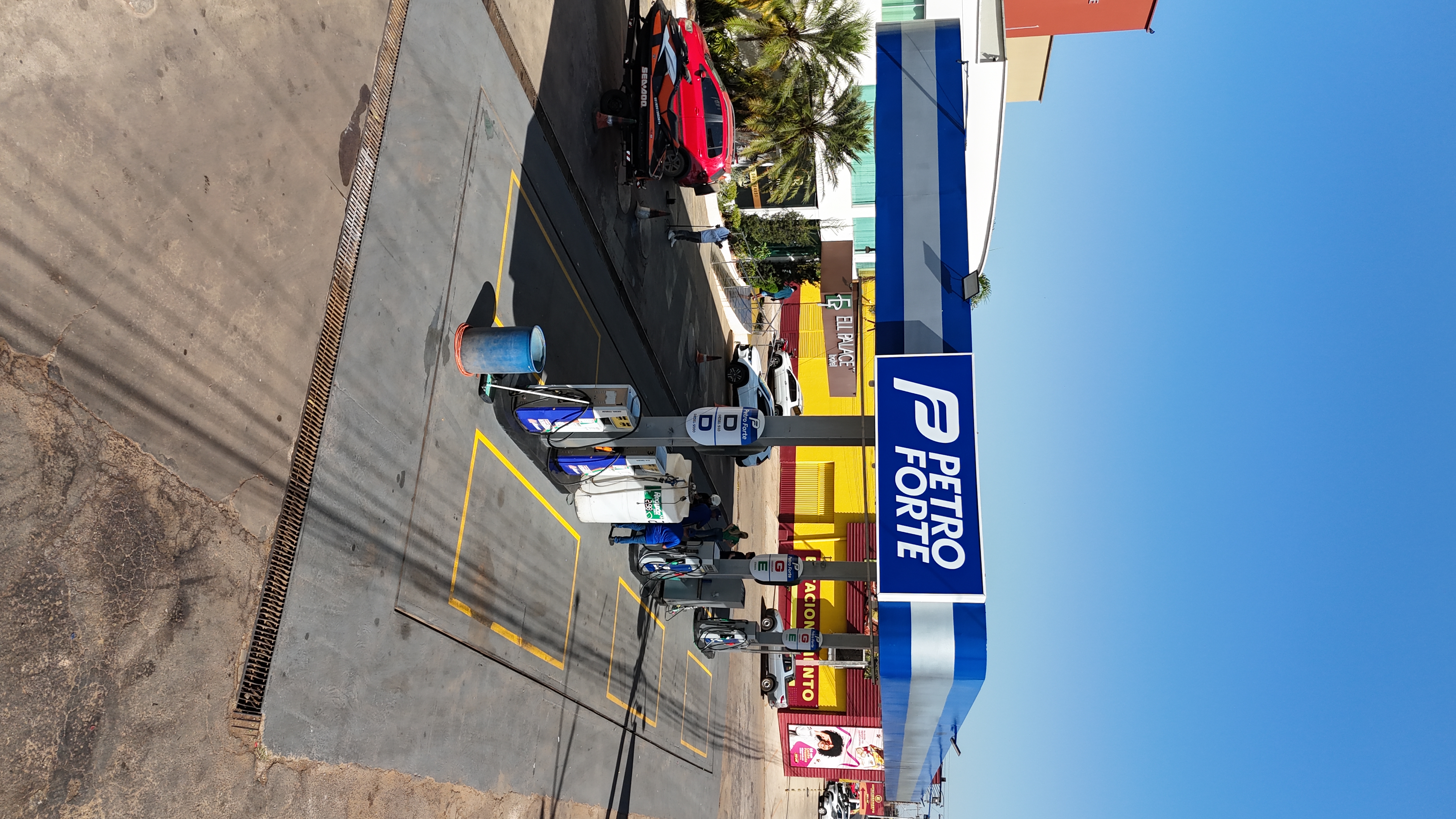 Vista aérea do Posto Petro Forte